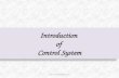 INTRODUCTOIN OF CONTROL SYSTEM (CONTROL THEORY)