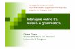 Interagire online tra lessico e grammatica