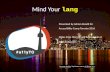 Mind Your lang — Accessibility Camp Toronto 2016