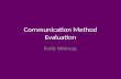 1. communication methods pro forma emily whincup