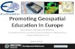 Promoting Geospatial Education in Europe