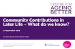 Community Contributions in Later Life