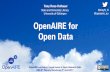 OpenAIRE introduction at the 8th OpenAIRE workshop