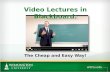 Video Lectures in Blackboard the Cheap and Easy Way