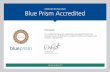Certificate of Excellence Blue Prism Accredited