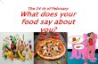 What does food say about you?
