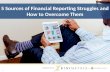 5 Sources of Financial Reporting Struggles and How to Overcome Them