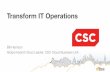 Transform IT Operations with CSC