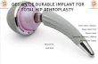 Design of durable total hip replacement athroplasty implant