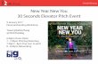 New Year New You - 30 Seconds Elevator Pitch Event 9 Jan 2017