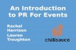 An introduction to PR for events