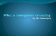 What is Management Consulting_