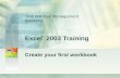 Microsoft® Office create first workbook