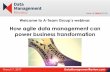 How agile data management can power business transformation