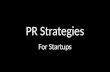 PR Strategies for Startups