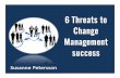 6 Threats to Change Management - Susanne Petersson