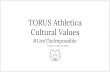 TORUS Athletica Company Values