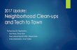 Neighborhood Clean-ups and Tech to Town