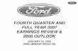 ford 2007 Q4 and Full Year Financial Result