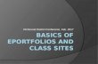 Basics of eportfolios and class sites