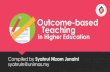 Outcome-based teaching in higher education