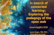 In search of connected learning: Exploring the pedagogy of the open web