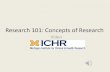 Research 101 video 4.24.2013