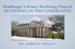 Wadleigh Memorial Library Building Project