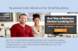 Business cash advance for small business
