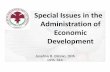 Special Issues in the Administration of Economic Development