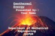 Geothermal energy presentation123