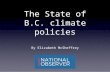 The state of B.C. climate policies