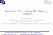 Assistive Technology for Hearing Impaired