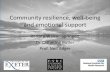 Community resilience, well-being and emotional support