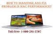 Call (800) -281-3707 for How to Diagnose and fix Problem in Mac Performance?