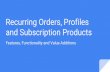Subsription and Recurring Payments
