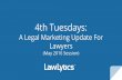 LawLytics 4th Tuesday Legal Marketing Update For May 2016