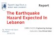 The earthquake hazard expected in lebanon