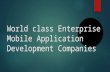 World class enterprise mobile application development companies in the world