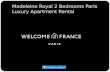 Madeleine Royal 2 Bedrooms Paris Luxury Apartment Rental - Welcome2France