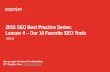 SEO Best Practices: Top 10 SEO Tools for 2016