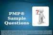 PMP Exam Sample Questions Set 1