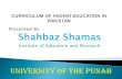 Curriculum of higher education in pakistan