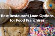 Best Restaurant Loan Options for Food Franchises