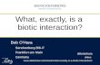 What, exactly, is a biotic interactions?