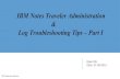 IBM Notes Traveler administration and Log troubleshooting tips