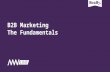 Marketing Week Live 2017 - "B2B Marketing, The Fundamentals" by Really B2B