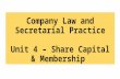 CLSP - Unit 4 - Share Capital & Membership
