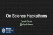 On science hackathons univercite 2016