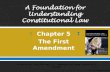 Chapter 5 - The First Amendment